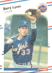 1988 Fleer Baseball Cards      140     Barry Lyons